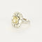 Bague 54 Bague - Chaton octogonal en or blanc 18k et diamants 58 Facettes LJ-100
