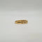 Bague 55 Demi-alliance or jaune 18 carats sertie de diamants 58 Facettes