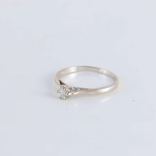 Bague 55 Bague Solitaire Diamant 0.20ct 58 Facettes FM55