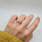 Bague 55 Alliance tour complet or rose sertie de diamants princesses 58 Facettes