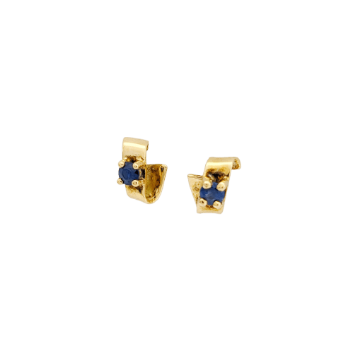 Boucles d'oreilles Boucles d'oreilles en or jaune 18 carats et saphirs 58 Facettes 32186