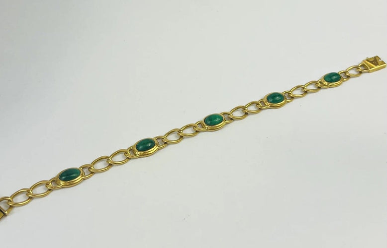 Bracelet Bracelet Or Jaune Malachite 58 Facettes 20400000771