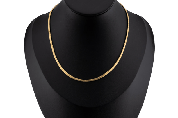 Collier Oro Giallo Collier semi-rigide en or jaune 18 ct 58 Facettes col322