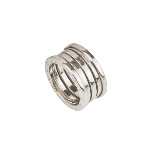 Bague 55 Bvlgari B.zero1 - Bague 4 bandes en or blanc 18 carats 58 Facettes 2909