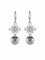 Boucles d'oreilles Boucles d'oreilles motif floral en or blanc et perles de Tahiti, diamants 58 Facettes 476 00087