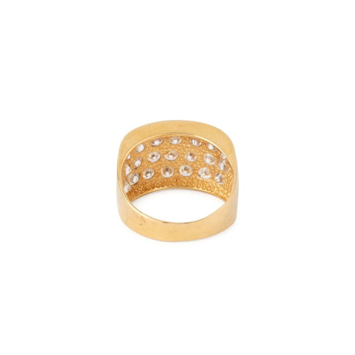 Bague 54 Bague Chevalière en or jaune et diamants 58 Facettes