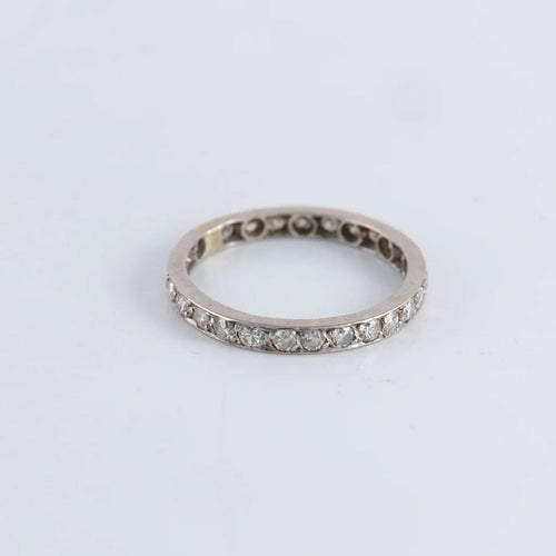 Bague 56 Alliance américaine Diamants 0.50ct 58 Facettes FM68