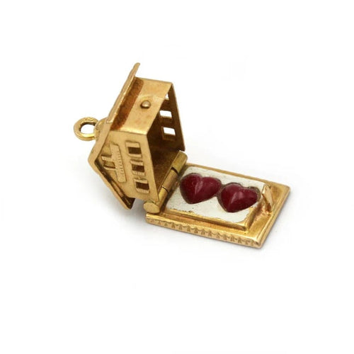 Pendentif Charm Maison - Or jaune & Résine 58 Facettes 250246R