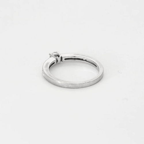 Bague 52.5 Solitaire - Bague en or blanc 18K et diamants 58 Facettes 58FC155