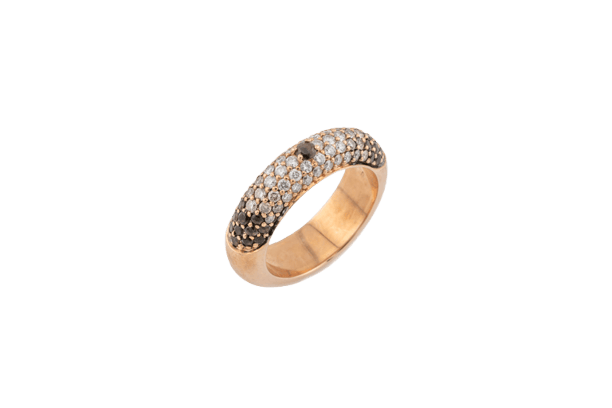 Ring Ring aus 18 kt Gelbgold mit Diamanten 58 Facettes anl296
