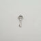 Pendentif Pendentif clef or blanc 18 carats serti de diamants 58 Facettes