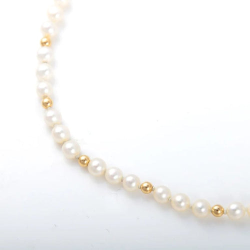 Collier Collier perles et boules or jaune 58 Facettes 2522