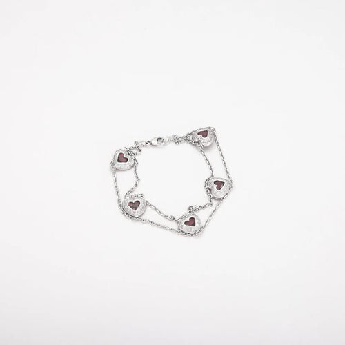 Bracelet Bracelet en Or gris, améthystes 58 Facettes