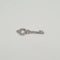 Pendentif Pendentif clef or blanc 18 carats serti de diamants 58 Facettes