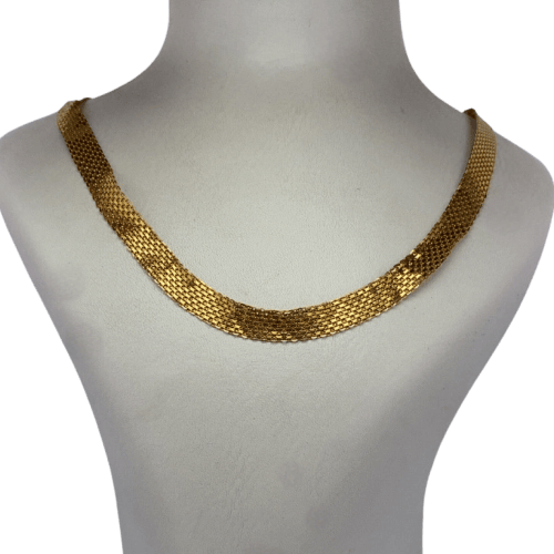 Náhrdelník Řetízek Článek pletený ze žlutého zlata 18K, 40 cm 58 Facettes 250221