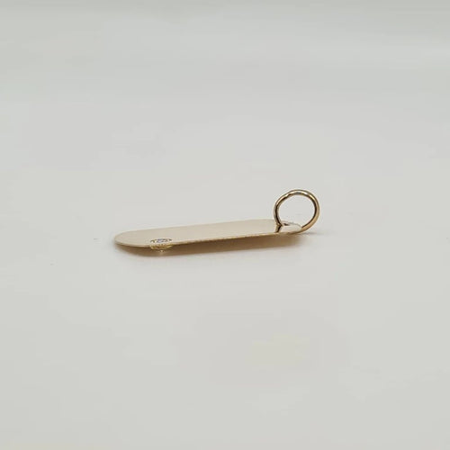 Pendentif Pendentif plaque or jaune sertie d’un diamant naturel 58 Facettes