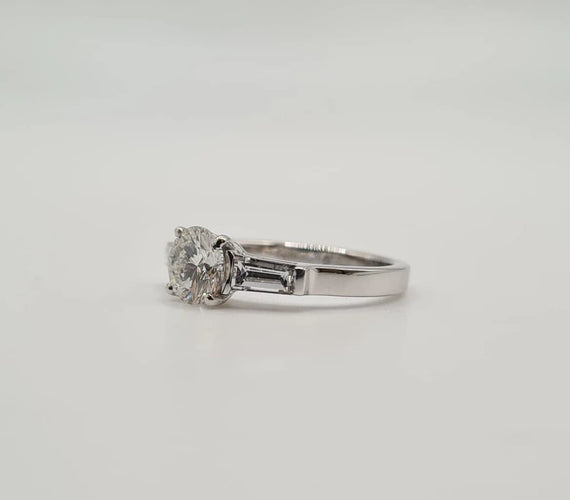 Bague 49.5 Bague Or blanc Diamants 58 Facettes