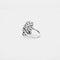 Bague 54 Bague cocktail en or blanc 18 carats et diamants 58 Facettes 1075