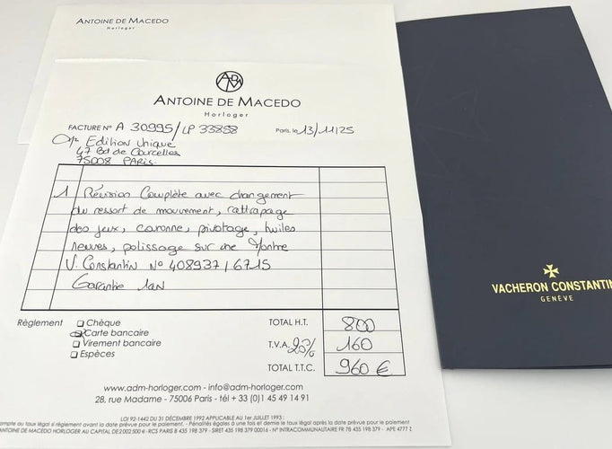 Montre Vacheron Constantin - Montre extra-plate, or jaune, calibre 1003 58 Facettes VC-100