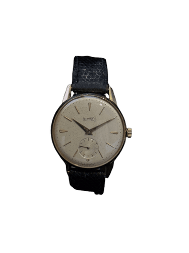 Montre Eberhard & Co. Calatrava Jumbo - Montre mécanique vintage en or 18 carats 58 Facettes