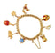 Bracelet Bracelet ancien or jaune avec breloques 58 Facettes