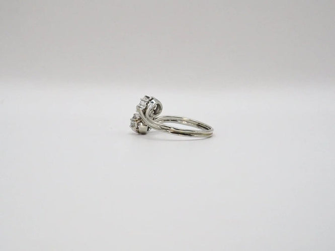 Bague 60 Bague vintage or blanc diamants 58 Facettes 4546