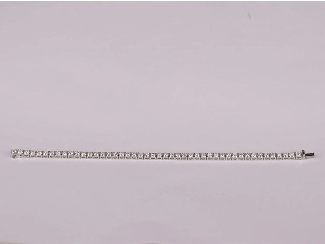 Bracelet Bracelet Tennis Or blanc Diamants 58 Facettes 3234