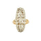 Bague 52 Bague marquise sertie de diamants en or 18 carats 58 Facettes 1643