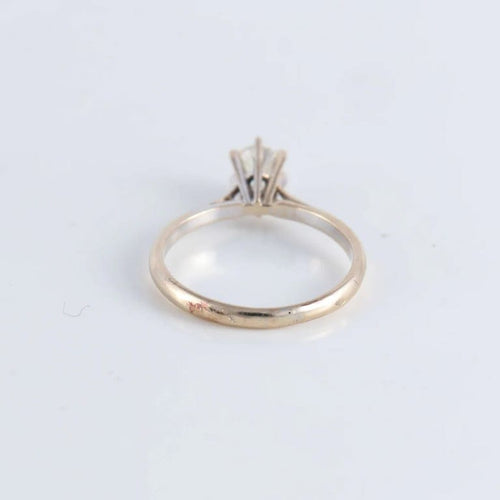 Bague 53 Bague Solitaire Diamant coussin taille ancienne 58 Facettes FM93