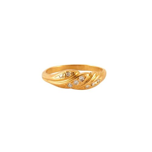 Bague 54 Bague Jonc Diamants 58 Facettes