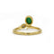 Bague 52 Bague en or jaune 900‰ avec émeraude et diamant marquise 58 Facettes 250054R