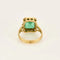 Bague 56 Bague en or jaune 18K sertie d’une émeraude 5 ct 58 Facettes 58FC161