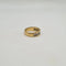 Bague 53 Demi-alliance or jaune, sertie de diamants naturels 58 Facettes