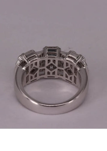 Bague 55.5 Bague Art Déco Or blanc et Diamants 58 Facettes RNG2508