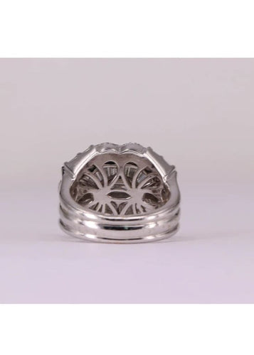 Bague 55 Bague Or blanc et Diamants 58 Facettes RNG0558