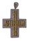 Pendentif Pendentif croix or blanc Diamants Saphirs jaunes 58 Facettes 1729