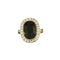 Bague 50.5 Bague ancienne - Bague entourage saphir ovale en or 18 carats et diamants 58 Facettes 1934