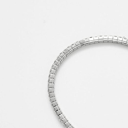 Bracelet Bracelet souple serti de diamants en or gris 18k 58 Facettes JBW0018-18