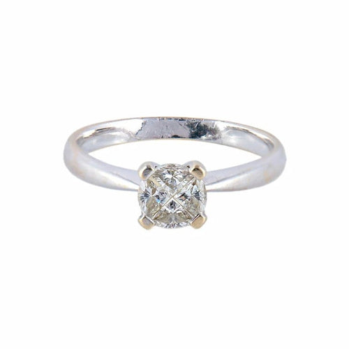 Bague 57 Bague Style Solitaire 58 Facettes