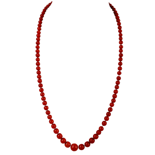 Collar Collar de coral con cierre de oro amarillo de 18 quilates 58 Facettes 2523