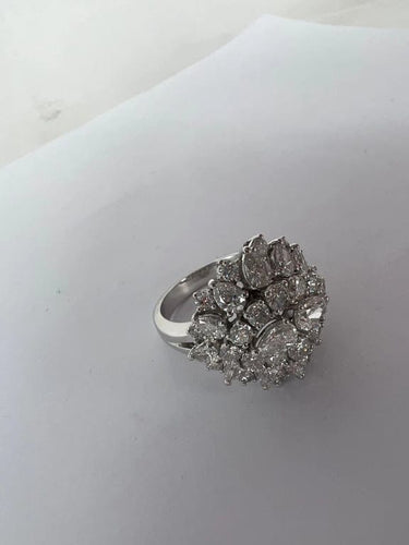 Bague 54 Bague cocktail fantaisie diamant 58 Facettes RNG-145