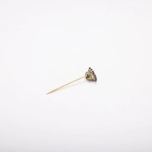 Broche Broche Or jaune, diamants, rubis 58 Facettes