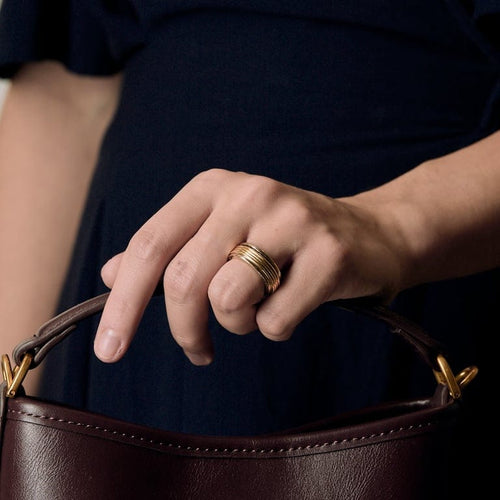 Yüzük 54 MAUBOUSSIN - Sarı altın yüzük, beyaz altın 58 Facettes BIA1282