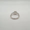 Bague 56 Bague or blanc 18 carats sertie de diamants naturels 58 Facettes