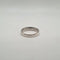 Bague 53 Demi-alliance or blanc 18 carats sertie de diamants 58 Facettes