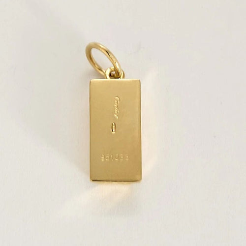 Pendentif Cartier - Pendentif Charm's lingot ¼ oz en or jaune 18k 58 Facettes DADB-13