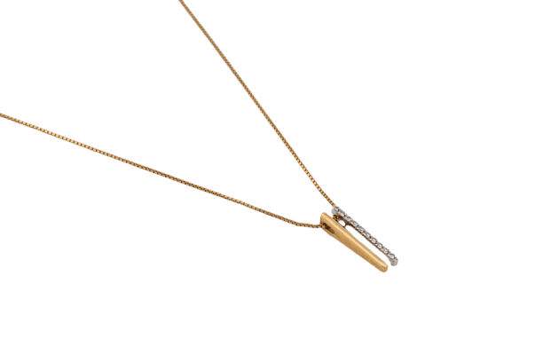 Collier Oro Giallo Chaîne avec pendentif en or jaune 18 kt 58 Facettes col71