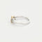 Bague 53 Bague - Diamant brun coussin 1,13 ct en or jaune et gris 58 Facettes LJ17