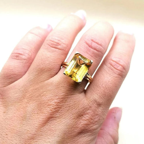 Bague 61 Bague Citrine 58 Facettes 2516