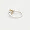 Bague 53 Bague - Diamant brun coussin 1,13 ct en or jaune et gris 58 Facettes LJ17